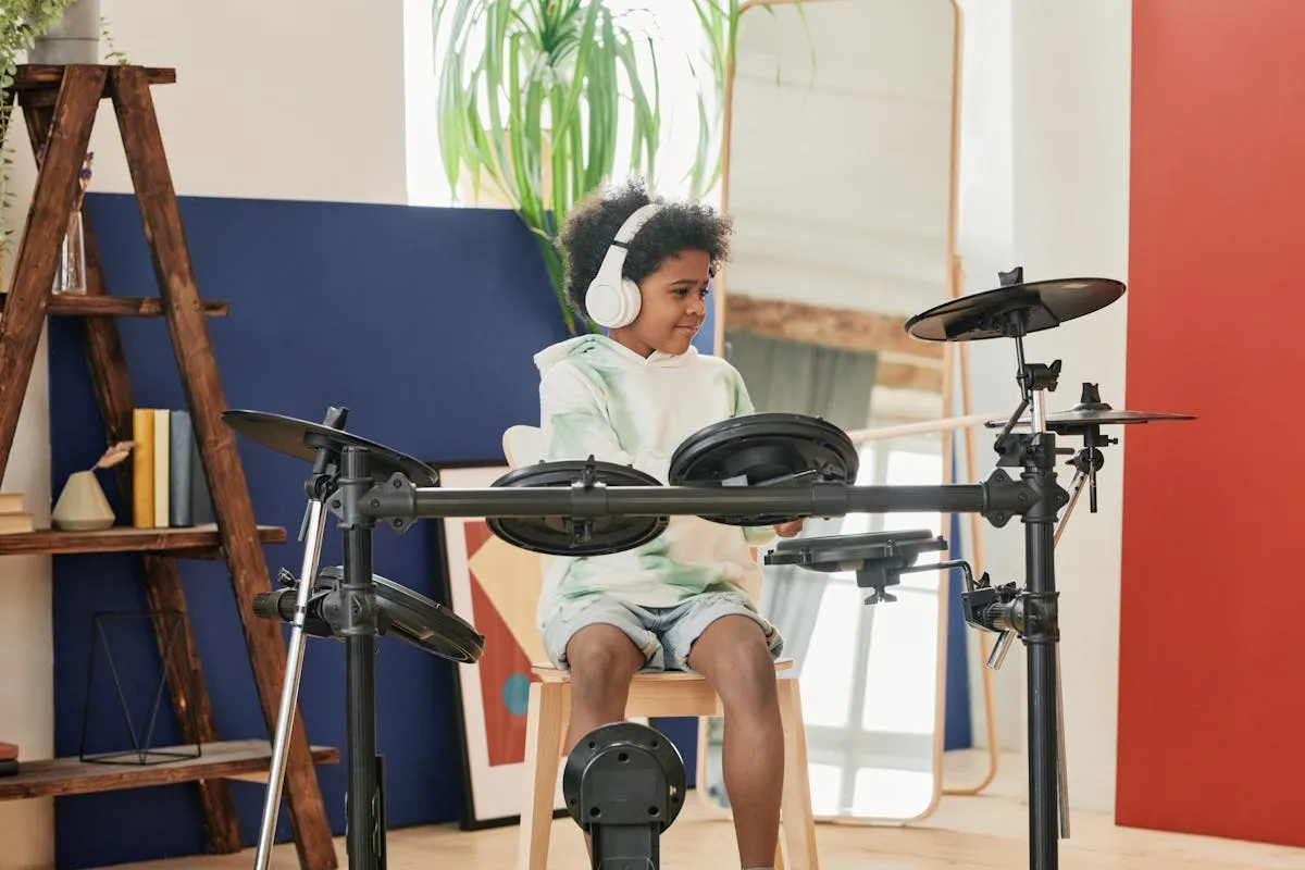 Trommesett i leilighet